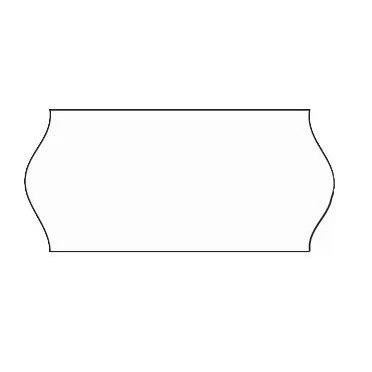 Image of SATO 26x12mm White Wavy Edge Permanent Labels (45k) for Samark 26/Kendo 26 or Lynx Lite 2612 Price Gun