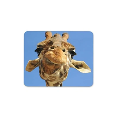 Image of Cute Giraffe Mouse Mat Pad Funny Animal Kids Mum Sister Gift Computer #8956