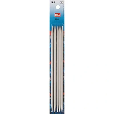 Image of Prym Stocking Knitting Needle, Aluminium, Grey, 5 mm