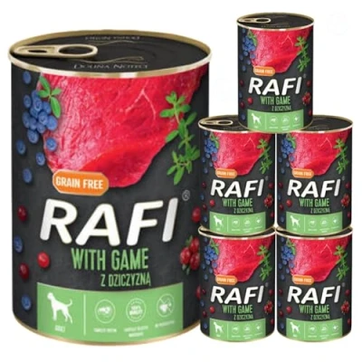 Image of Complete Wet Dog Food: Meat &amp; Natural Ingredients, Grain Free, Immune Boosting Superfoods in Every Flavor! Healthy Tasty Nutrition for All Breeds! (Game, 6x400g)