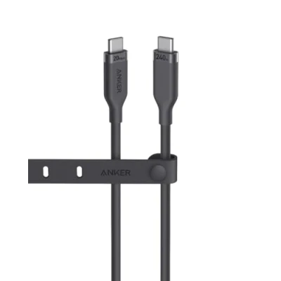 Image of Anker USB4 Gen 2 Cable, 20 Gbps Data Transfer, 4K HD Display, 3 ft Bio Based 240W Charging USB C to For iPhone 15/15 Pro/15 Pro Max/15 Plus, Laptops, Hubs, Docks, and More