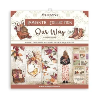 Image of Stamperia International Scrapbooking Pad Our Way, Multicoloured, 12 x inches, SBBL115