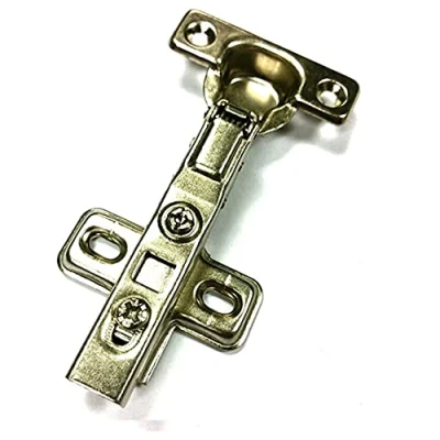 Image of Merriway BH06009 (2 Pcs) Soft Closing Clip On Kitchen Cabinet Wardrobe Hinges, Zinc Plated, Half Overlay 26mm 95 Degree Pack of 2 Pieces