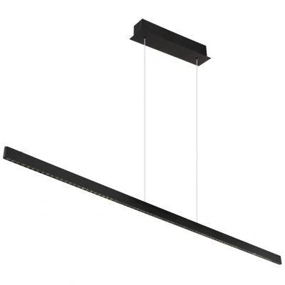 Image of Dentsy 150cm Bar Pendant Ceiling Light Matt Black LED 4000K Touch Dimmer