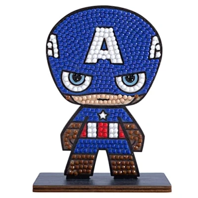 Image of Captain America Marvel Crystal Art Buddies Kit
