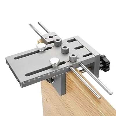 Image of 3 in 1 15mm Dowel Jig Woodworking Self Centering Doweling Drill Guide Kit with 6/8/10mm Bushings and Twist