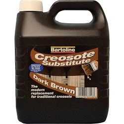 Image of Bartoline Creocote Oil Based Wood Treatment 4L Dark (638229)
