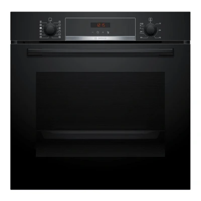 Image of Bosch HQA574BB3B Series 4 Built In oven with added steam function Black