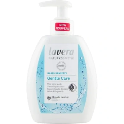 Image of lavera Basic Sensitive Gentle Care Hand Wash Organic Aloe Vera &amp; Chamomile Mild Cleansing Vegan Skin Neutral pH 250ml