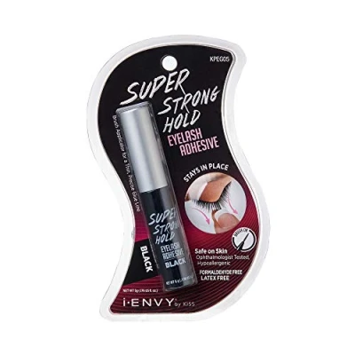 Image of Kiss I Envy Eyelash Adhesive Super Strong Hold Black 5 Gram