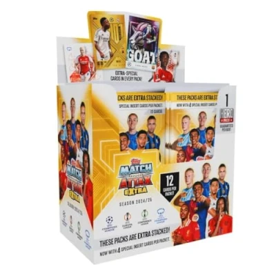 Image of Topps Match Attax 24/25 Extra Full Box Contains 24 Packs (288 Cards) Display