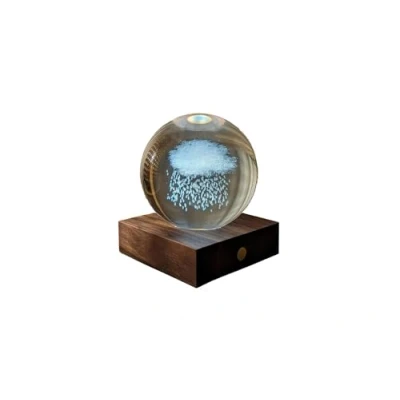 Image of Gingko AMBER CRYSTAL LIGHT 3D LASER RAIN CLOUD