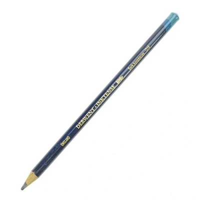 Image of Derwent Inktense Permanent Watercolour Single Pencil, Dark Aquamarine (1210), 4mm Premium Core Strength, Water Soluble, Ideal for Drawing, Colouring &amp; Painting on Paper Fabric, Professional Quality (2301876)