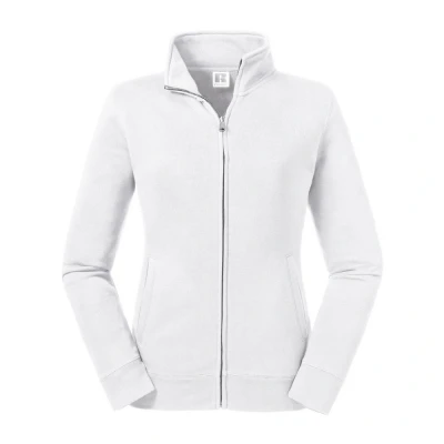Image of Russell Athletic Womens/Ladies Authentic Sweat Jacket (White) Size X Large