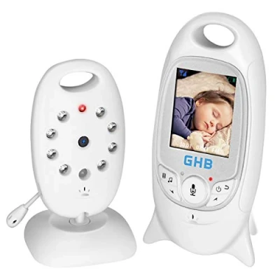 Image of GHB Baby Monitor Video Wireless with Camera Night Vision Temperature Monitoring Lullaby Function 2 Way Talk