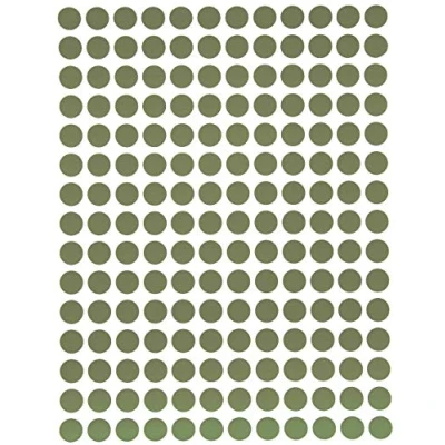 Image of Royal Green Dot Sticker 8mm Color Labels in Olive 2520 Pack
