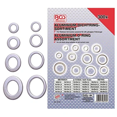Image of BGS 8143 Seal Ring Assortment aluminium 300 pcs.