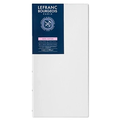 Image of Lefranc &amp; Bourgeois Series 11142 Classic Stretcher Frame 100% Cotton 350 g/m² Archival Quality Acid Free for Increased Durability Primed 35 x 50 cm