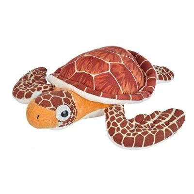 Image of Wild Republic Loggerhead Sea Turtle Plush Soft Toy, Cuddlekins Cuddly Toys, Gifts for Kids 20 cm