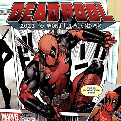 Image of Deadpool Calendar 2023 Month to a View Planner 30cm x Official Merchandise