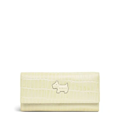 Image of RADLEY Heritage Faux Croc Large Flapover Matinee Purse in Oyster