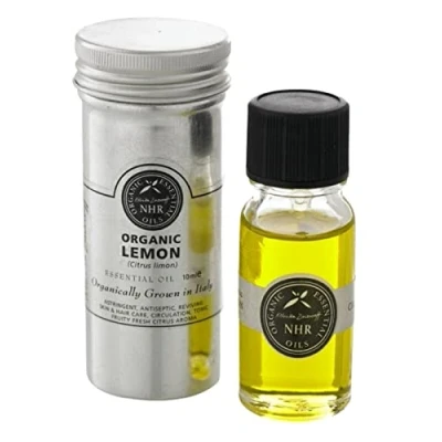 Image of Organic Lemon Essential Oil (Citrus Limon) (10ml) by NHR Oils