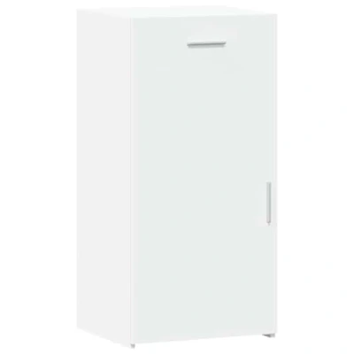 Image of vidaXL Sideboard Cabinet White Engineered Wood, 45x42.5x93cm Ample Storage with Drawer and Practical Door, Living Room/Kitchen Use