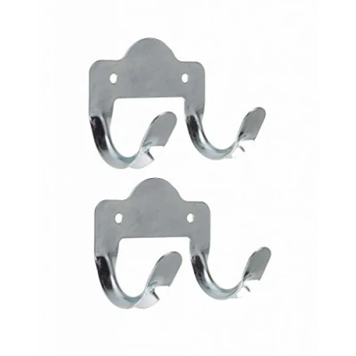 Image of Rothley Double Metal Tool Storage Hook Zinc Plated