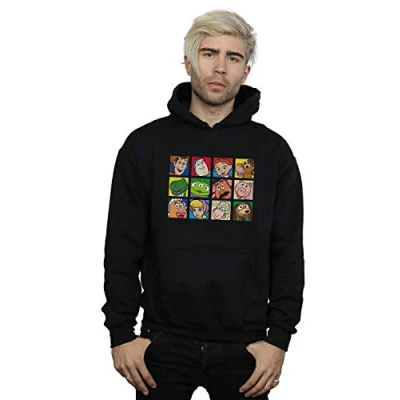 Image of Disney Men&#039;s Toy Story Character Squares Hoodie Black Large