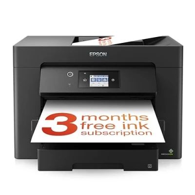 Image of Epson WorkForce WF 7830 All in One Wireless Colour Printer with Scanner, Copier, Fax, Ethernet, Wi Fi Direct and ADF
