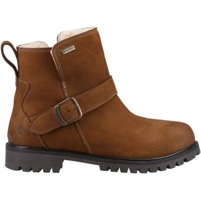 Image of Hush Puppies Women&#039;s Wakely Ankle Boot, Tan, 3 UK