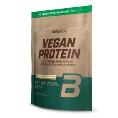 Image of BioTechUSA Vegan Protein Rice and Pea Based Shake with Superfoods Amino Acids Sugar, Lactose, Gluten Free, 2 kg, Vanilla Cake