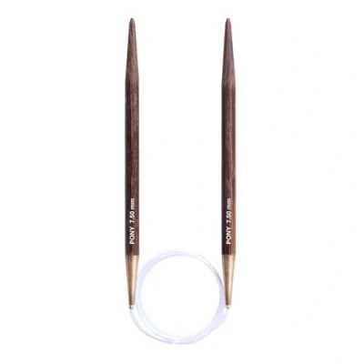 Image of Pony Perfect Circular kni. needles wood 60cm 7.50mm 1pc