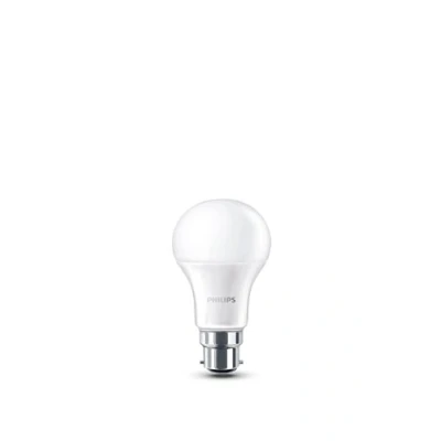 Image of Philips B22 Bayonet LED Light Bulb, 6 W Warm White Frosted