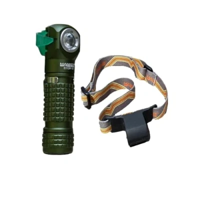 Image of Manker E03H III Rechargeable headlamp, 1200 lumens Bright White Green red headlamp Flashlight, Waterproof, Magnetic Tail, Cool 6500K,