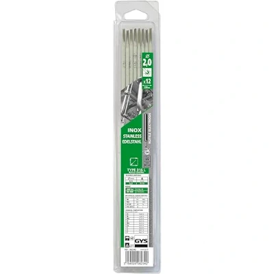 Image of GYS 82359 12 STAINLESS STEEL ELECTRODES 316L Ø2.0 (BLISTER)