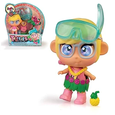 Image of Trotties Mini Lucy from Hawaii, Multicoloured, Travel Dolls the Animated Cartoon Series, With Accessories, Gift for Girls and Boys Age 3 Above