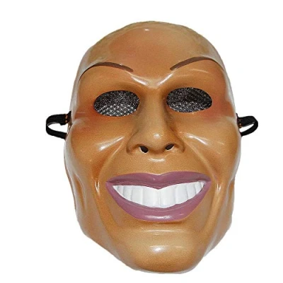 Image of The Rubber Plantation TM 619219292153 Purge Mask Smiling Man Halloween Costume, Unisex Adult, One Size