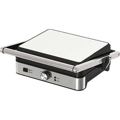 Image of Stalwart DA KJ206 180 degree Panini Contact grill 2 in 1 Ribbed