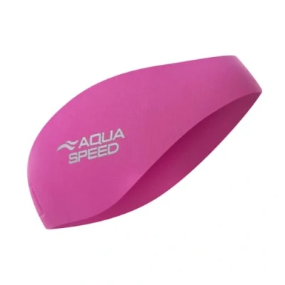 Image of Aqua Speed EARBAND JR Neoprene headband for children 50 cm circumference Swimming Length adjustable Velcro pink