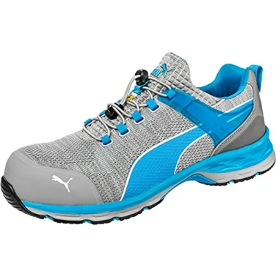 Image of Puma Safety Unisex PU643860 42 Track and Field Shoe, Grigio/Blu, 9 UK