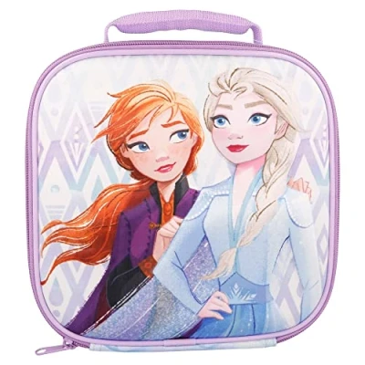 Image of Stor Frozen 2 3D Rectangular Insulated Lunch Box Bag for Boys and Girls, Perfect Size Packing Hot or Cold Snacks School Travel, BPA Free