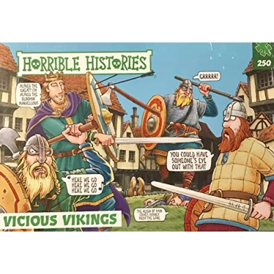 Image of Horrible Histories PLG 7285 Vicious Vikings 250 Piece Puzzle from Paul Lamond Games, Green