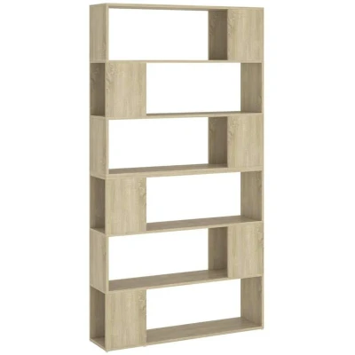 Image of vidaXL Book Cabinet Room Divider Sonoma Oak 100x24x188 cm