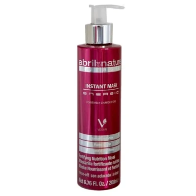 Image of abril et nature Energic Professional Hair Mask Softens and Hydrates with Positive Ions Eliminates Static Electricity Frizz Restores Vitality Shine 200 ml
