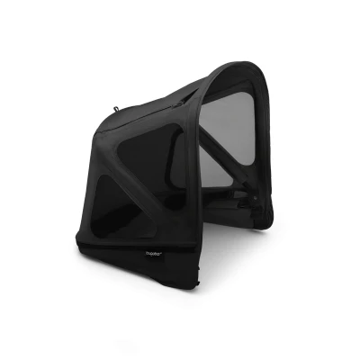 Image of Bugaboo Donkey breezy sun canopy MIDNIGHT BLACK