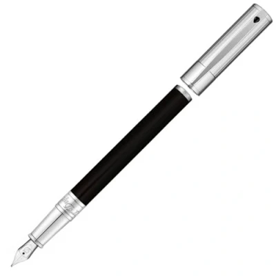 Image of S.T. Dupont D Initial Fountain Pen Duo Tone/Chrome, 260204