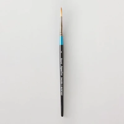 Image of Daler Rowney Aquafine Watercolour Brush, Soft Synthetic Hair, Short Handle, Round, 4