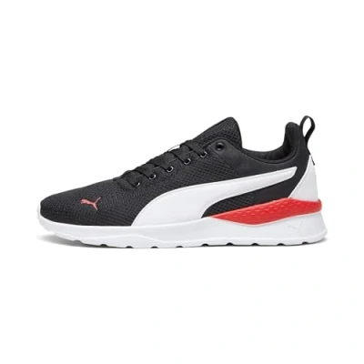 Image of Puma Unisex Adults Anzarun Lite Sneakers, Black White For All Time Red, 13 UK