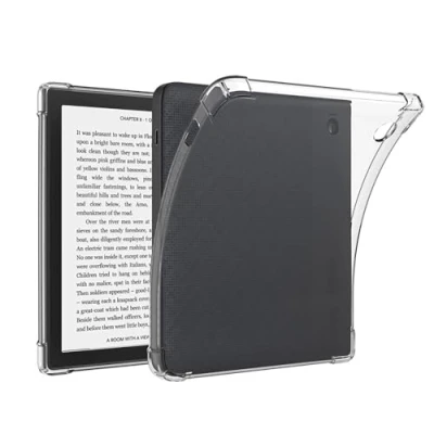 Image of GIOPUEY for Kobo Libra 2 Clear Case Soft TPU Back Shell, Slim Cover with Airbag Protection, Lightweight, Compatible Transparent